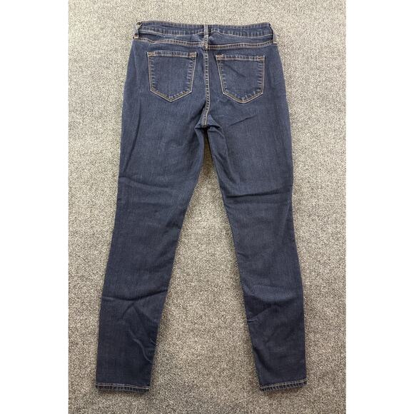 Old Navy Rockstar Mid-Rise Skinny Jeans Dark Wash Stretch Denim Size 8 Regular - Picture 9 of 12